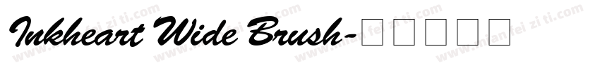 Inkheart Wide Brush字体转换